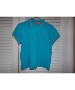 Vintage Pappagallo snap front polo shirt size L retro boho preppy - $12.60