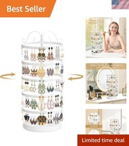 Tower-Shaped Earring Carousel - Large Capacity Rotating Organizer for Je... - $37.00
