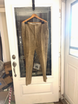 Berle Pants Mens 38 Brown Beige Corduroy 100% Cotton Chinos Khakis 38x32 - $461.74 MXN