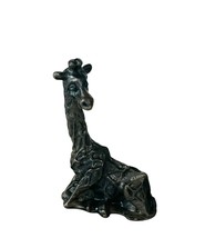Pewter Figurine Noah&#39;s Ark miniature vtg metal Bible animals Genesis Giraffe sit - £13.41 GBP
