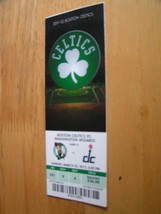 NBA Boston Celtics Full Unused Ticket Stub 3/25/12 Vs. Washington Wizzards - $1.99