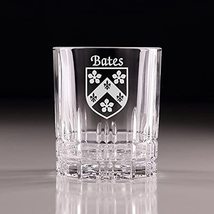 Bates Irish Coat of Arms Perfect Serve Cut Glass Tumbler - Set of 4 - £58.46 GBP