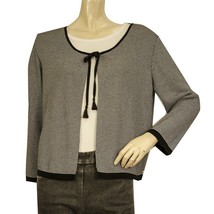 Pennyblack Penny Black Striped Black &amp; White Knit Long Sleeve Cardigan C... - $74.25