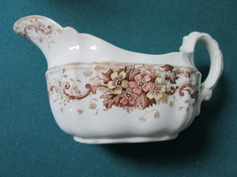 J.H.W. &amp; Sons Hanley England Semi Porcelain Gravy Boat c1920s [85] - $44.55