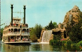 Vtg Postcard, Disneyland, Frontierland, Sternwheeler, Mark Twain, Anaheim CA - £4.29 GBP