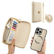 Generic Case For iPhone 17 Air (Color: White) Plain strap Leather Detach... - $130.70