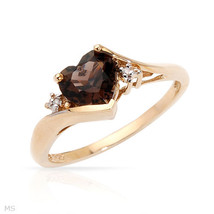 Ring With 1.55ctw Precious Stones - Genuine Diamonds and Topaz !!! - £393.17 GBP