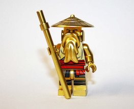 Toys Master Wu 10th Anniversary Golden Legacy Ninjago Minifigure Custom Toys - £5.11 GBP