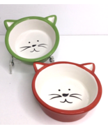 Ceramic Pet Bowls Cat Feeder Food and Water Dish Porcelain Bowl New - $17.46 CAD