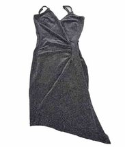 MAX + ASH Womens Size XS  Gray Spaghetti Strap Sheath Cocktail Dress Gli... - $13.43