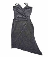 MAX + ASH Womens Size XS  Gray Spaghetti Strap Sheath Cocktail Dress Gli... - $13.43
