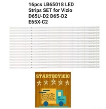 16pcs LB65018 LED Strips FULL SET for Vizio D65U-D2 D65-D2 E65X-C2 - $42.74