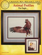 Cross Stitch Eagle Portrait On the Wind Framed Piece Patterns - $12.99