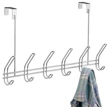 iDesign Classico Steel Over-The-Door 12-Hook Storage Rack - 18.75&quot; x 5&quot; x - £22.99 GBP