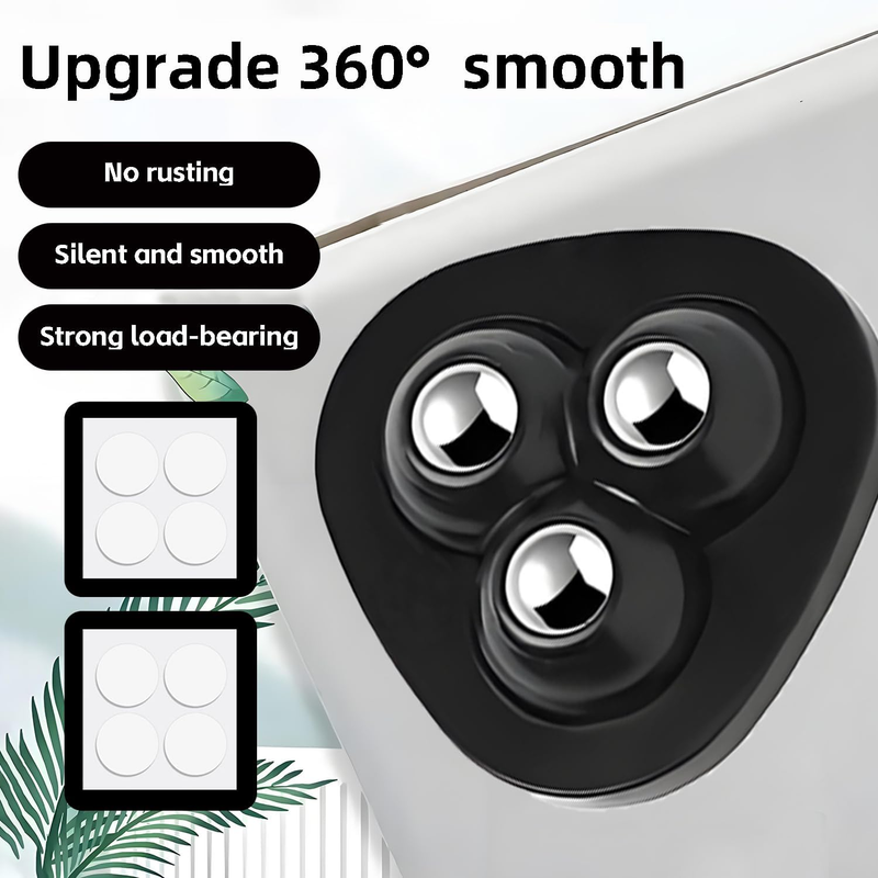 Appliance Slider, 8 Pack Self Adhesive Mini Caster Wheels, Appliance Rollers, 36 Item image 3