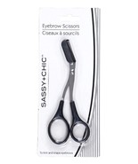 Sassy+Chic Trimming and Shaping Eyebrow Black Scissors - $6.99
