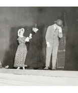 1954 Real Photo The Florist Shop Play Theater Scene 2 Union Officers Pen... - €34,34 EUR