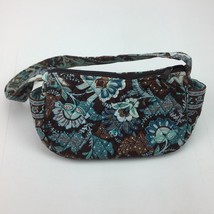 Vera Bradley Women&#39;s Handbag Purse Java Blue Brown Teal Paisley Floral - £31.59 GBP