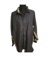 Rare Wrangler Workwear Realtree Black Camo Shirt Mens 2XL Long Sleeve Bu... - $366.29 MXN