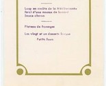 Paul Bocuse Menu &amp; Wine Label Collonges Au Mont D&#39;or France 3 Michelin S... - $37.62