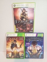 Fable: 2 II, &amp; 3 III, The Journey (Microsoft Xbox &amp; 360) Bundle Game Lot - £15.28 GBP