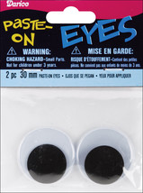 Paste On Wiggle Eyes 30mm Black - £10.86 GBP