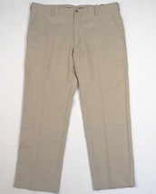 Izod Golf Moisture Wicking Slim Fit Khaki Flat Front Golf Pants Men&#39;s NWT - $79.99