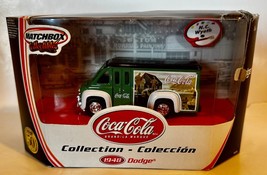 Matchbox Collectibles Coca-Cola Collection 1948 DODGE 1:43 Diecast In Pkg ~ 2001 - £15.01 GBP