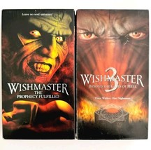 Wishmaster Lot Of 2 VHS Horror Vintage Classic Djinn Genie Slasher VHSBX10 - £15.72 GBP