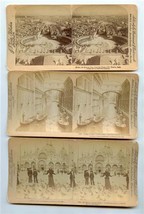 3 Underwood Stereoviews Italy St Peters Bridge of Sighs San Marcos Venice - $15.84