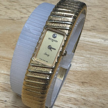 Nice Wittnauer Swiss Quartz Watch HT4494 Women Gold Tone Cuff Bangle New... - $47.49