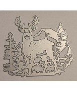 Buck Deer on the Mountain Metal Cutting Die Card Making Scrapbooking Cra... - £9.47 GBP