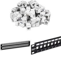 TRENDnet Cat6 Networking Bundle with Keystone Jacks, Patch Panels and Ac... - £155.83 GBP