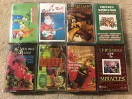 Lot of 8x Christmas  Cassette Tapes Various Artists / Complete good condition - £9.33 GBP