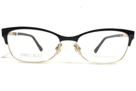 Jimmy Choo Eyeglasses Frame JC275 2M2 Black Gold Cat Eye Clear Crystal 52-16-145 - £87.24 GBP