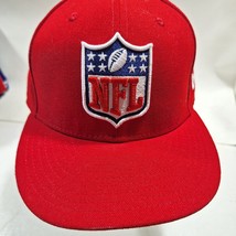 NFL Shield Logo New Era 59Fifty Red Hat Size 7 3/8 - $19.79