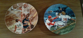 Basket &amp; Baseball Plates From Avon&#39;s Moments Of Victory Collection - $5.00