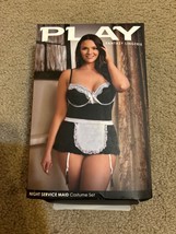 NWOB Size 1X/2X Fantasy Lingerie PLAY Sexy Night Service Maid Lingerie C... - $16.69