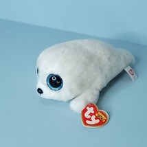 Ty Beanie Boos Icy White Baby Seal Glitter Sparkle Plush Stuffed Animal ... - £15.00 GBP