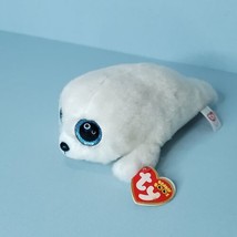 Ty Beanie Boos Icy White Baby Seal Glitter Sparkle Plush Stuffed Animal ... - £14.68 GBP