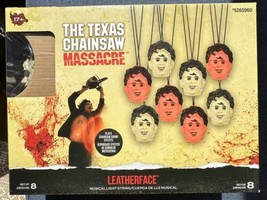 Leatherface Texas Chainsaw Massacre String Lights Chainsaw Sounds Halloween New - £21.34 GBP