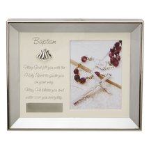 Impressions by Julianna Personalised Baptism Brushed Silverplated Frame with Ver - £26.55 GBP