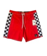 Quiksilver Men original Arch 18&quot;  board Shorts  red/Checker  Size 38 - $24.75