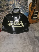 Von Dutch Bag Bowling Holdall Case Black GOLD Zip Tote Vintage Retro Y2K... - $76.35