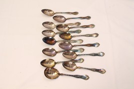1881 Rogers Oneida Beverly Silverplate Teaspoons and Sugar Spoon Lot of 13 - £28.19 GBP
