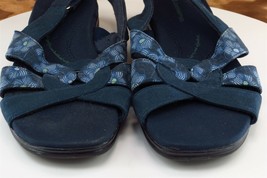 Grasshoppers Sz 9 M Blue Strappy Fabric Women Sandals Dazzle - £15.44 GBP