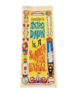Houston Astro Domain Brochure Fold Out 1960s Astrodome Astroworld Ringli... - $37.74 CAD