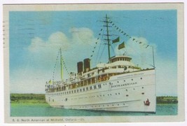 Postcard SS North American At Midland Ontario - £3.90 GBP