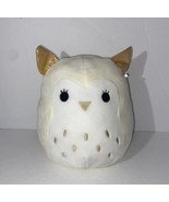 Squishmallow Kellytoy 8&quot;  Owl White Gold Glitter Soft Plush Stuffed Toy ... - $9.50