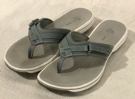 CloudSteppers by Clark  Blue Flip Flop Thong Slip On Sandals Womens Size 10 - £23.35 GBP